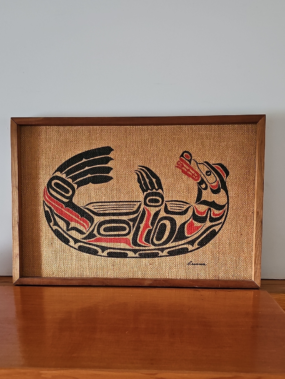 Vintage Douglas Cranmer Signed Northwest Coast Art – Authentic Kwakwaka'wakw Pai
